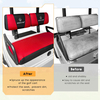 Golf Cart Seat Covers Fit for Yamaha G22 G19 G16 G9 G2 Front Standard Seat（Breathable Mesh Fabric，Red&Black）
