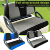 Golf Cart Seat Covers Fit for Club Car Precedent Club Car Tempo Yamaha G29 Front Seat Covers Stretchy Breathable Washable（Black & Blue )