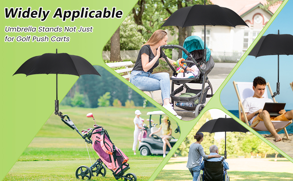 Heavy-duty Golf Push Cart Umbrella Holder (4)