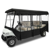 Golf Cart Enclosure for 6 Passenger for Club Car Villager, Waterproof Windproof Driving Rain Cover with 4-Sided Clear Windows Roll-Up Zipper Door