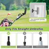 Heavy-duty Golf Push Cart Umbrella Holder for Stroller Bicycle Bike Wheelchair Mobility Scooter Beach Chair 180°Adjustable Aluminum Base Windproof Universal Umbrella Holder Mount Kit