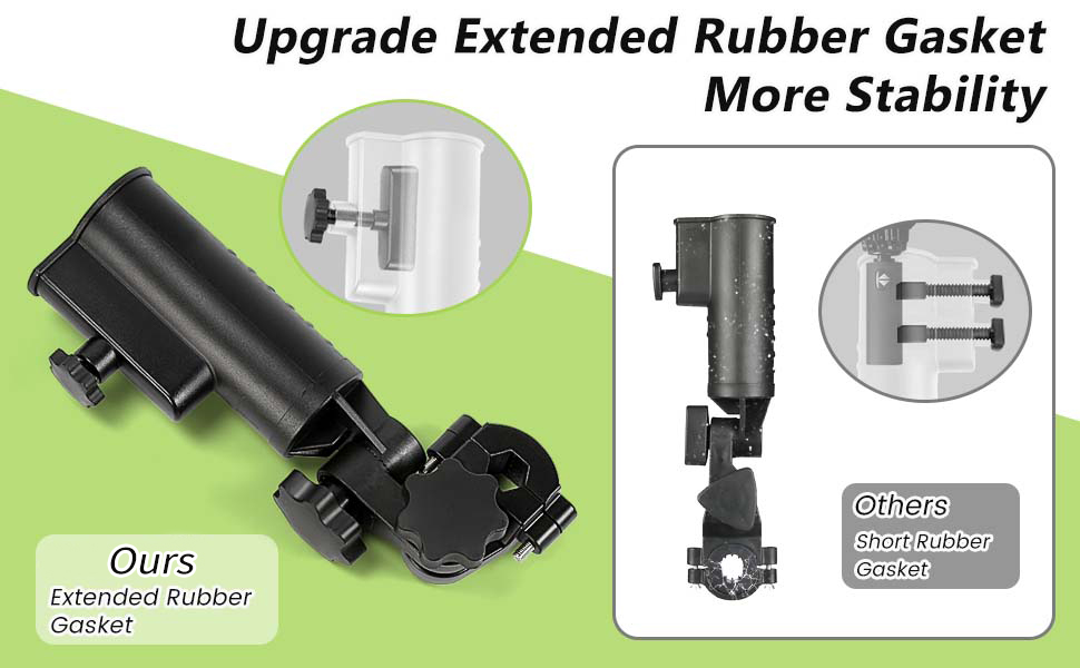 Heavy-duty Golf Push Cart Umbrella Holder Universal Umbrella Holder Mount Kit (2)