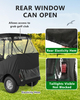 Golf Cart Enclosure for 2 Passenger for Precedent / Tempo / Onward / TXT / RXV / G29, Waterproof Windproof Driving Rain Cover with 4-Sided Clear Windows Roll-Up Zipper Door 