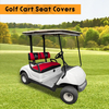 Golf Cart Seat Covers Fit for Yamaha G22 G19 G16 G9 G2 Front Standard Seat（Breathable Mesh Fabric，Red&Black）