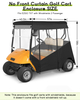 Golf Cart Enclosure No Windshield Curtain Rain Cover 2 Passenger for EZGO TXT Short Roof(Black)