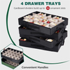 Christmas Ornament Storage Box 3 Trays 72 Ornament and 4 Trays 96 Ornament