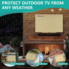 Outdoor TV Cover for Multiple sizes Outside Flat Screen TV,420D/600D Waterproof and Weatherproof