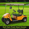 Golf Cart Seat Covers Fit for EZGO TXT Front Seat Ordinary Cushion Covers Breathable Mesh Patchwork Vinyl Leather