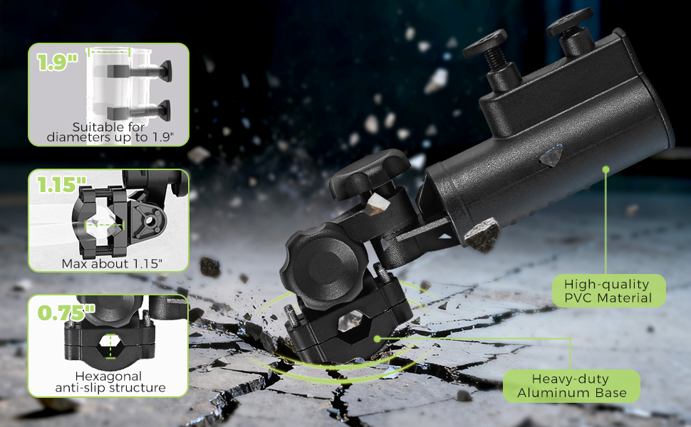 Heavy-duty Golf Push Cart Umbrella Holder (3)