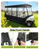 Golf Cart Enclosure for 8 Passenger for Club Car Villager, Waterproof Windproof Driving Rain Cover with 4-Sided Clear Windows Roll-Up Zipper Door