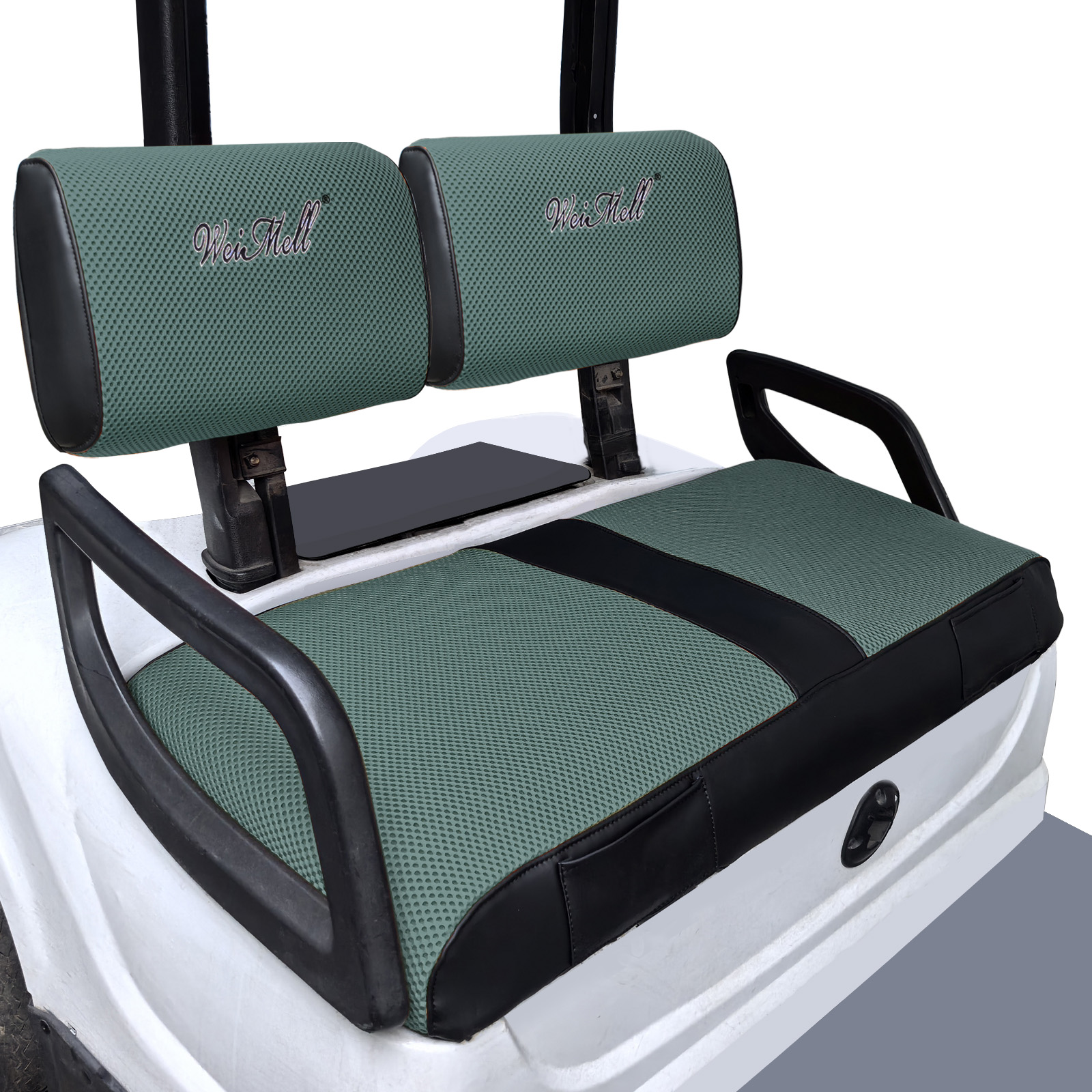 Golf Cart Seat Covers Fit Yamaha G22 Front Seat Covers Thicken Breathable Mesh with Vinyl Leather for Ordinary Cushion