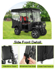 Golf Cart Enclosure Rain Cover 4 Passenger for EDACAR TERRAIN Extended Roof(Black)