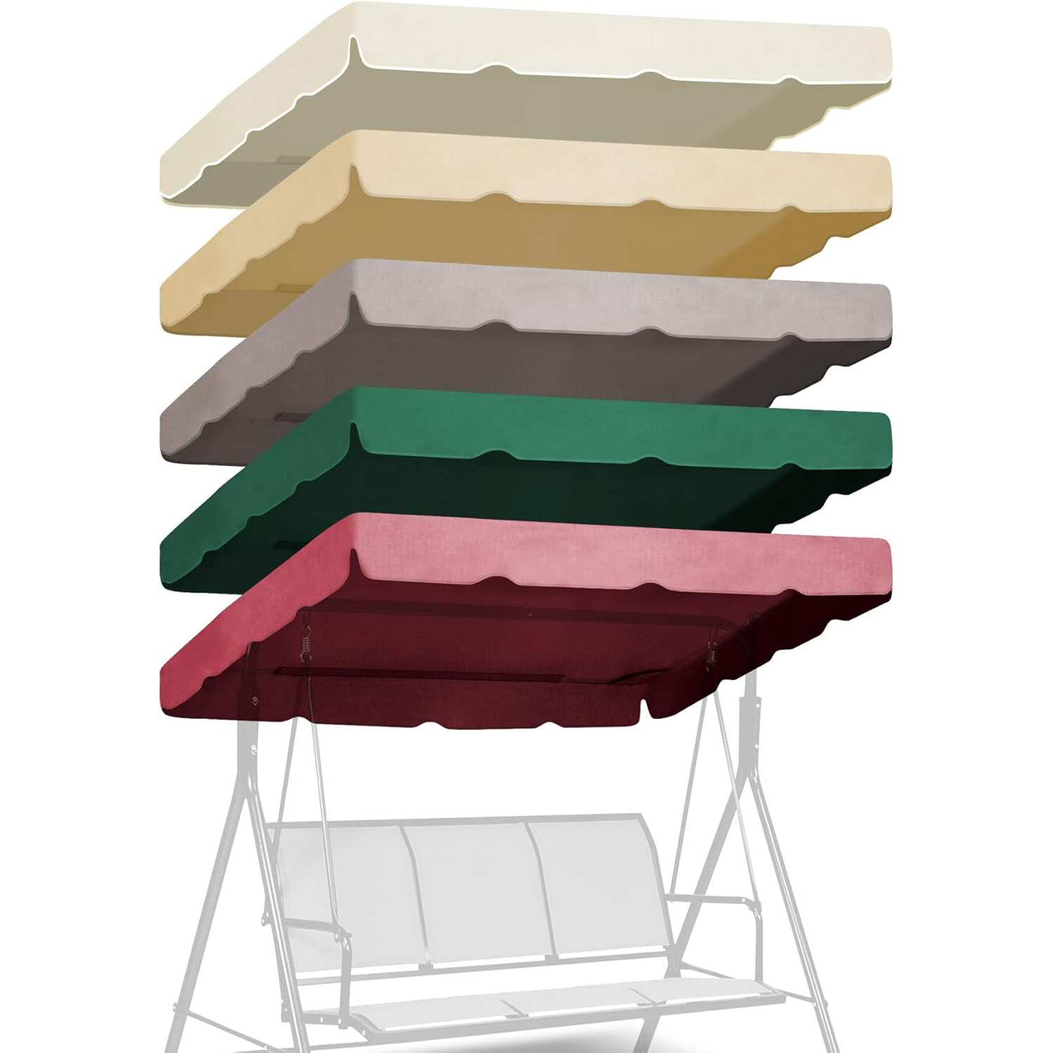 Outdoor Swing Canopy Replacement Top Cover,ONLY Canopy 