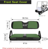 Golf Cart Seat Covers Fit for EZGO TXT Front Seat Ordinary Cushion Covers Breathable Mesh Patchwork Vinyl Leather