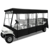 Golf Cart Enclosure for 8 Passenger for Club Car Villager, Waterproof Windproof Driving Rain Cover with 4-Sided Clear Windows Roll-Up Zipper Door