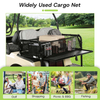 4 Passenger Golf Cart Cargo Net for Club Car EZGO Yamaha Adjustable Elastic Storage Net Black Washable Grocery Shopping Bag