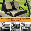 Golf Cart Seat Covers for Club Car Precedent Front Standard Seat,Breathable Air Mesh and Leather,Adjustable Buckles and Drawstring