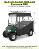 Golf Cart Enclosure No Windshield Curtain Rain Cover 2 Passenger for EZGO RXV Short Roof(Black) 