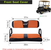 Golf Cart Seat Covers Fit for EZGO RXV Front Seat Covers Breathable Mesh Patchwork Vinyl Leather Ordinary Cushion Covers