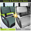 Golf Cart Seat Covers Fit Yamaha G22 Front Seat Covers Thicken Breathable Mesh with Vinyl Leather for Ordinary Cushion