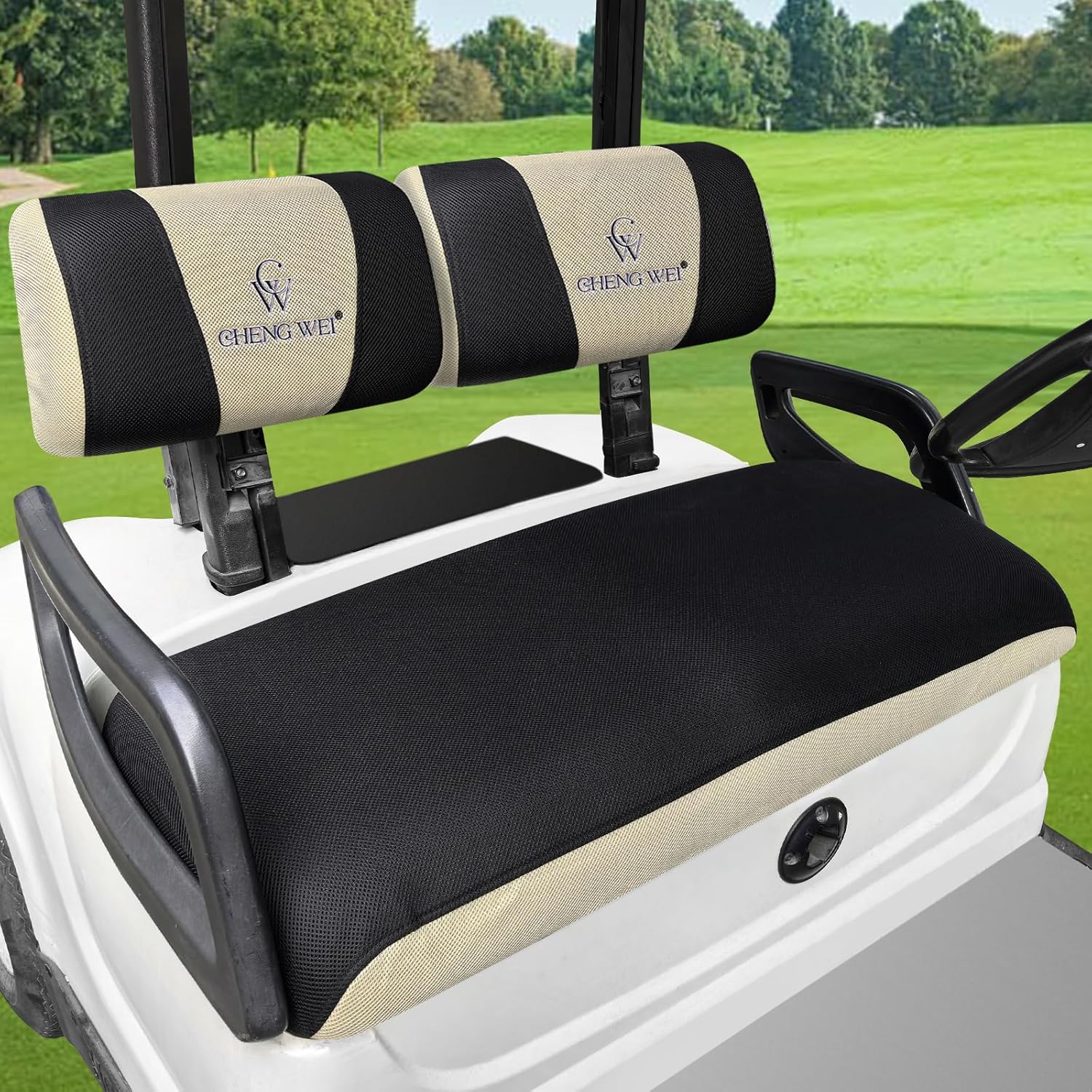 Golf Cart Seat Covers Fit for Yamaha G22 G19 G16 G9 G2 Front Standard Seat