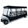 8 Passenger Golf Cart Driving Enclosures for Club Car Villager 8,Waterproof Windproof Transparent Window Golf Cart Rain Cover(Black) 