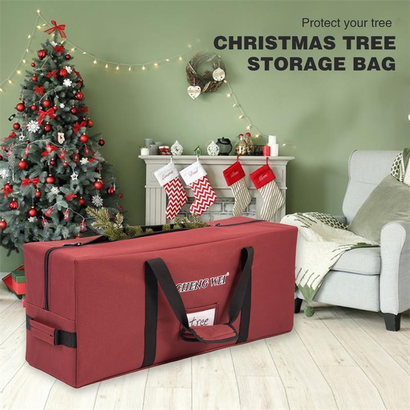Square Pattern Christmas Tree Storage Bag 7.5ft/9ft