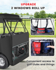 2 Passenger Golf Cart Enclosures for EZGO RXV Full Roll Up Clear Windows & Doors