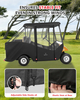 Short Roof 2+2 Seater Golf Cart Enclosure 4 Passenger for Ezgo TXT Golf Cart Cover 