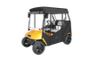 2 Passenger Golf Cart Enclosure for EZGO TXT 600D Waterproof Driving Rain Cover with Full Roll Up Clear Windows & Doors