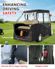 Short Roof 2+2 Seater Golf Cart Enclosure 4 Passenger for Ezgo TXT Golf Cart Cover 