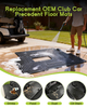 Golf Cart Floor Mat for Club Car Precedent, Full Coverage Rubber Floor Liner, Anti-Slip & Durable
