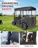 4 Passenger Golf Cart Enclosure for EZGO Express S4 2+2 Seater Long Roof