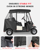 2 Passenger Golf Cart Enclosure for Club Car Precedent 600D Waterproof Driving Rain Cover