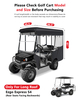 4 Passenger Golf Cart Enclosure for EZGO Express S4 2+2 Seater Long Roof