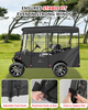 4 Passenger Golf Cart Enclosure for EZGO Express S4 2+2 Seater Long Roof